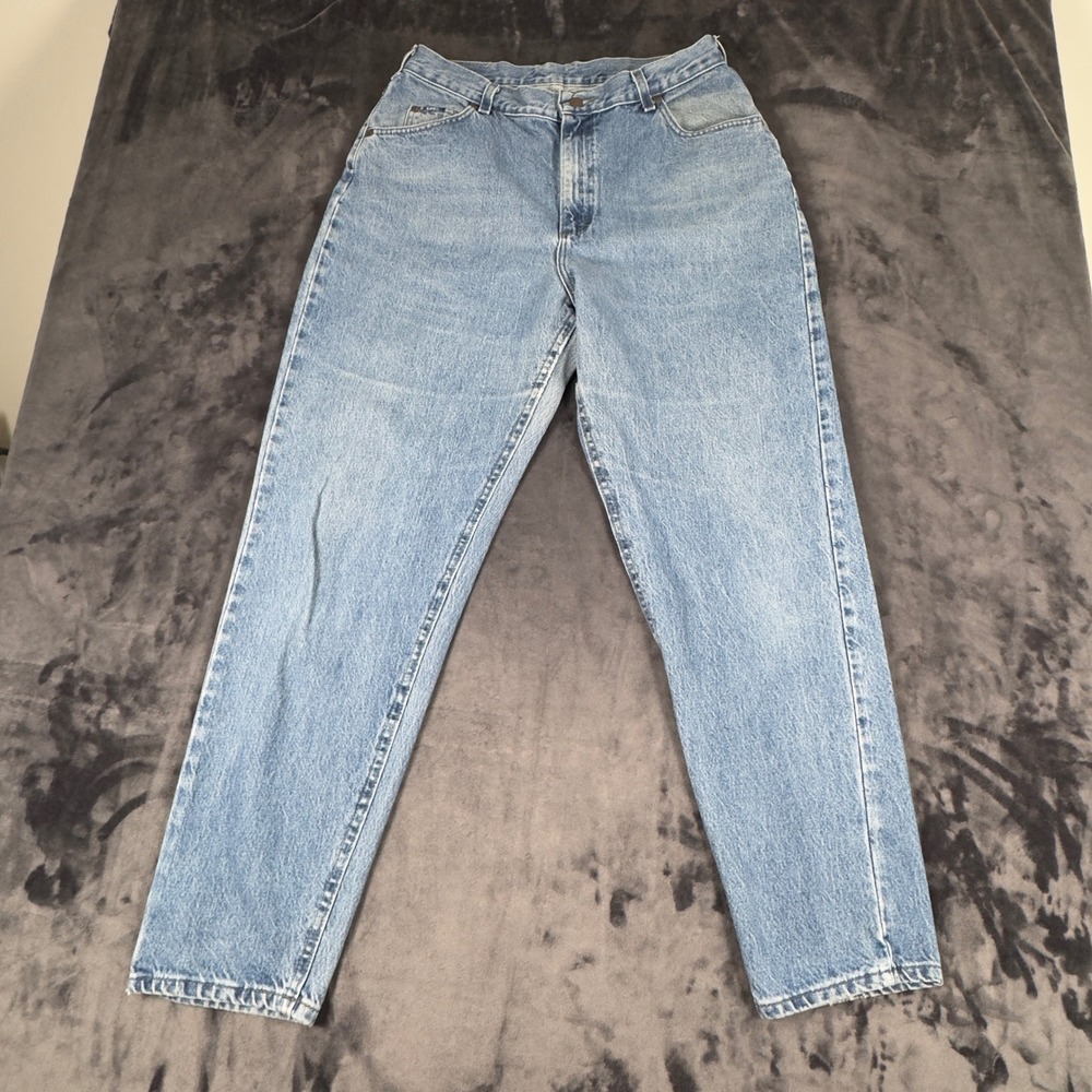 Lee Jeans Womens 16 M Blue Vintage High Waisted Mom Denim Straight Leg 3055544